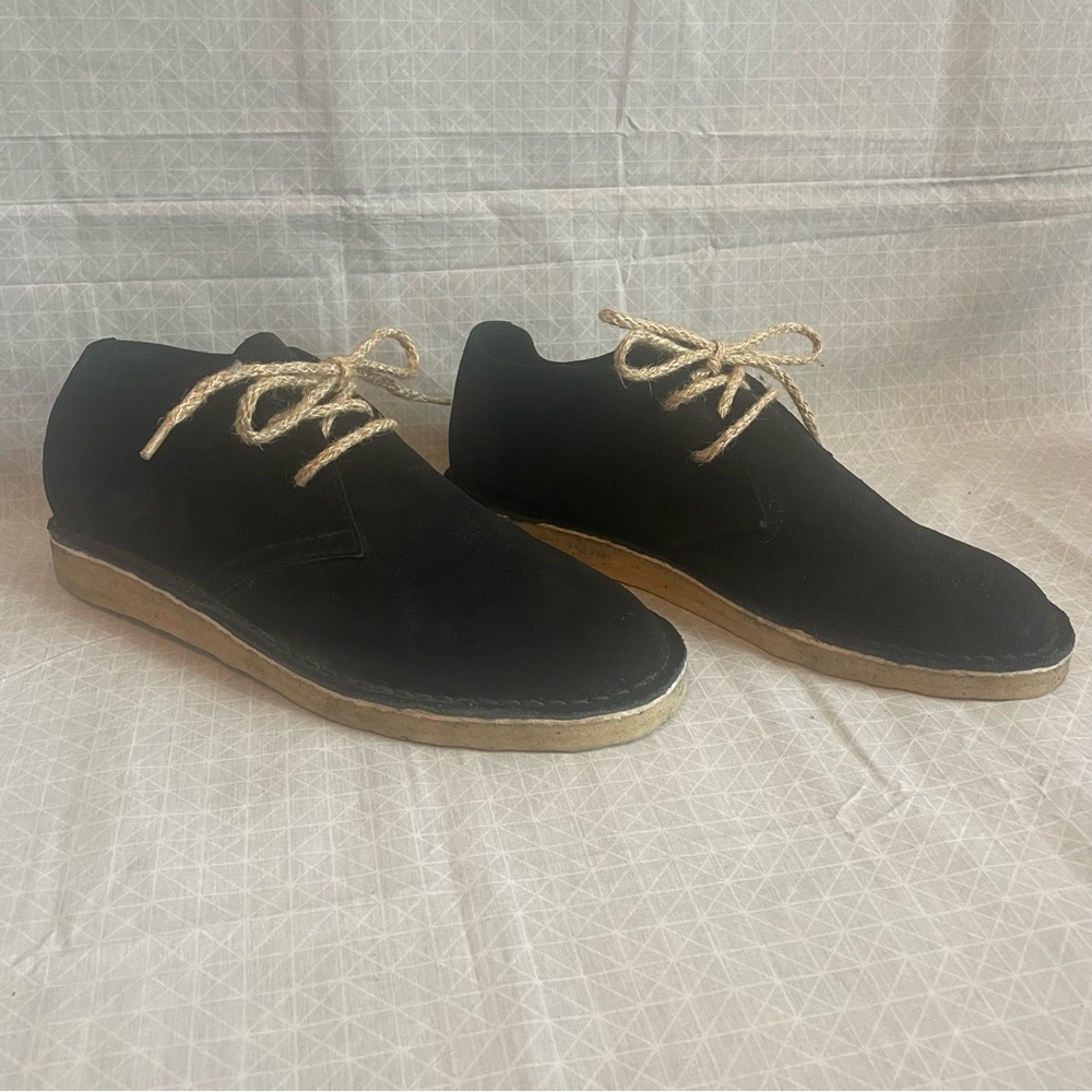 NWOT F-Troupe Black Suede Chukka Boots 42